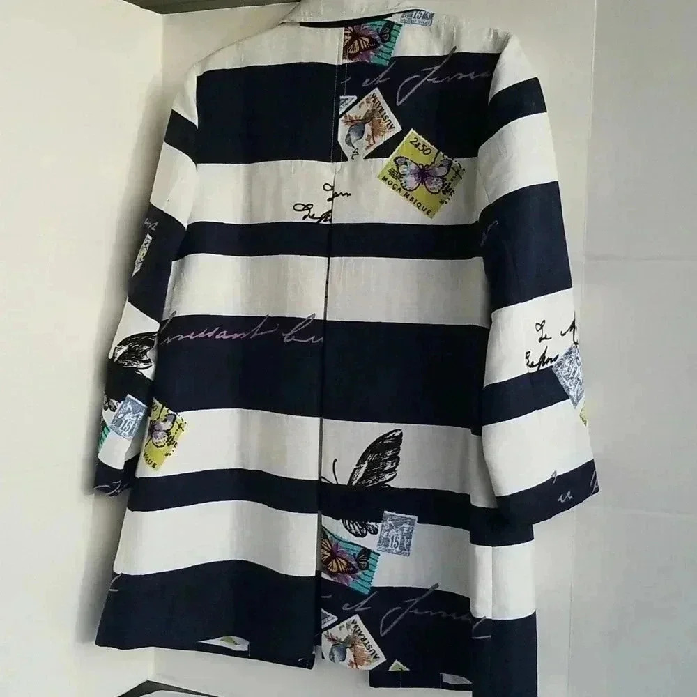 Chico's Postcard blazer/jacket Size 1 - Picture 3 of 11